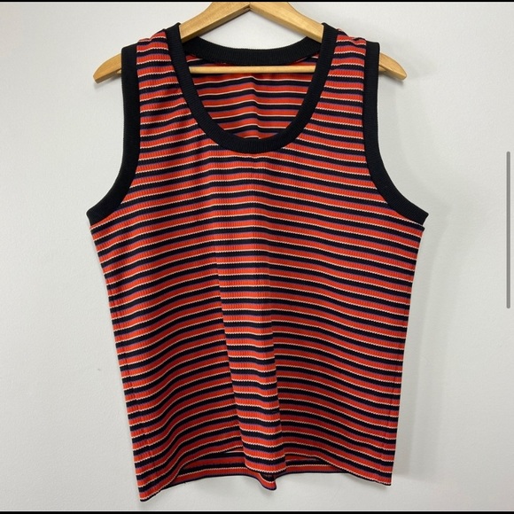 1970s striped ribbed tank top - Picture 6 of 9